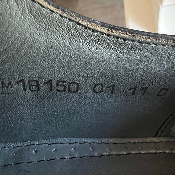 Florsheim Black Leather Cap Toe Lace Up Oxford Shoes Men 11 D Dress Work Classic - Picture 11 of 15